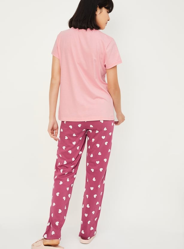 women printed pj set women printed pj set