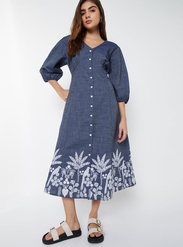 women embroidered a line dress women embroidered a line dress