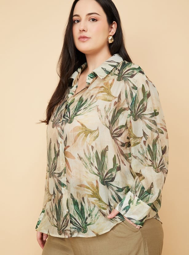 imgi_6_1000016590506-Multi-MULTI-1000016679452_02-2100 Women Printed Oversized Shirt - Image 2
