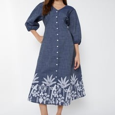 women embroidered a line dress women embroidered a line dress